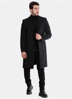 Buy Classic Coat With Slanted Pockets Wool Coat in Egypt