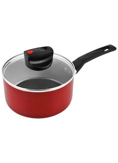 اشتري Prestige Safecook With Nonstick Saucepan, Red, 20 cm, Aluminum في الامارات