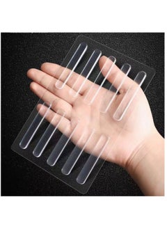 اشتري Cabinet Door Bumpers Glass Table Top Anti Slip Pads Car Edge Guards Self Adhesive Protector Clear Rubber Silicone Bumper Strips for Doors, Drawers, Chairs في السعودية