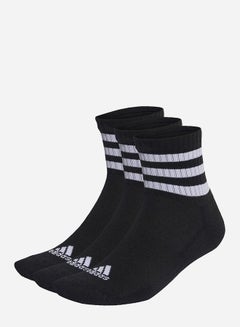 Buy Pack of 3 Striped Cuff Ankle Length Socks in Saudi Arabia