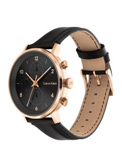 Buy Analog Round Waterproof  Wrist Watch With Leather Strap  25200114 in UAE