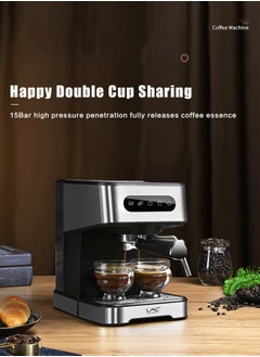 Buy Espresso Machine High Pressure,Compact Espresso Machines with Milk Frother Steam Wand,Cappuccino & Latte Maker with Volume Control for Home,Espresso Maker，Gift for Coffee Lover, Dad or Mom in UAE