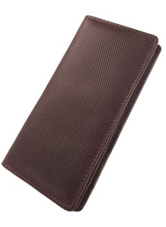 Buy Long Genuine Leather Wallet for Men, Premium Leather Material with Versatile Compartment, Ideal for Traveling & Daily Use, Perfect Gift for Any Occasion- Chocolate in UAE