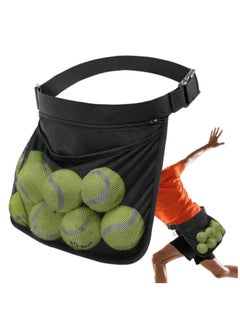 Buy Pickleball Holder Belt Pickleball Pouch Waist Bag Holding Accessory Oxford Cloth Pouch Ball Fanny Pack With Mesh & Adjustable in UAE