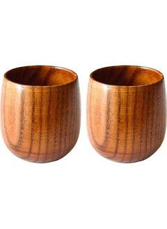 Buy 2 cups made of natural wood for drinking coffee in Egypt