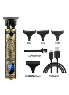 Buy Hair Clippers for Men, Professional Hair and Beard Trimmer for Barber, T Blade Hair Edgers Clippers, Gold Knight Close-Cutting Trimmers, Cordless Clippers for Hair Cutting, Gift for Men in Saudi Arabia