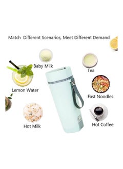 Buy Travel Electric Kettle, 400ML Portable 304 Stainless Steel Mini Teapot Automatic Power Off, Anti-Dry Boil, Suitable for Tea, Coffee, Baby Milk Powder in UAE