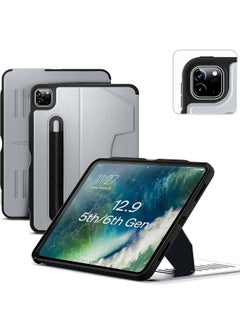 اشتري ZUGU CASE iPad Pro 12.9 Case, Ultra Slim Protective Case Designed for iPad Pro 12.9-inch (6th Gen,2022) (5th Gen,2021) Wireless Apple Pencil Charging, Convenient Magnetic Stand - Arctic في الامارات