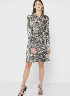 Buy Printed Button Down Dress in UAE