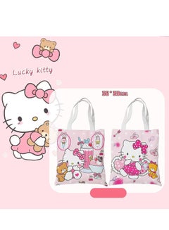 Buy Hello Kitty Canvas Bag Single Shoulder Student Class Bag Tote Bag in Saudi Arabia