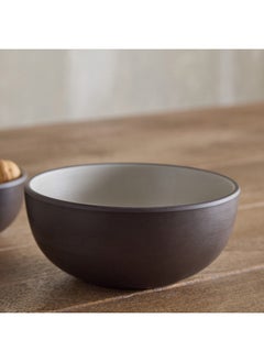 Buy Home Box Mocha Mist 2-Tone Melamine Serving Bowl 16 x 7.5 x 16.5 cm in UAE