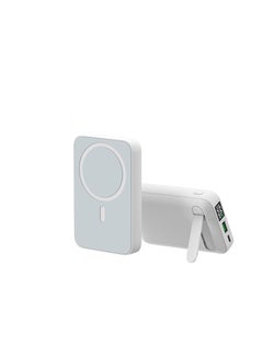 اشتري Fast Magnetic Portable Power Bank Charger for Apple iPhone 12/13 series 10000mah white في الامارات