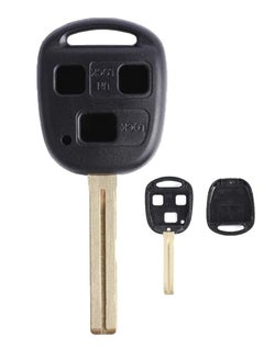 اشتري 3 Button Replacement Remote Key Fob Case for Lexus 98-2001 Lexus LX 470 ES 300 SC 300 SC 400 No Chips Inside (4.7 cm Long Blade) في الامارات