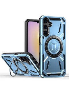 Buy SHIELD EGYPT For Samsung Galaxy A25/A24 4G Armored II Series Mag-Safe Magnetic Holder Phone Case (Blue) in Egypt