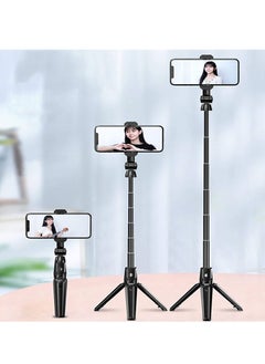 Buy Mobile Phone Tripod with Bluetooth Remote Foldable Lightweight in UAE