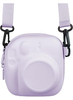 Buy Universal Protective Camera Case for Fujifilm Instax Mini 12 11 9 8 SE 7+ 40, Instant Camera Bag Hard EVA Case with Shoulder Strap- Lilac purple in UAE