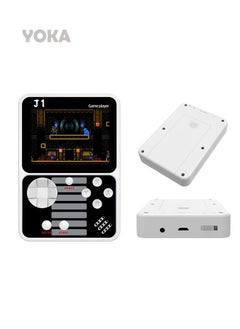 اشتري J1 nostalgic arcade handheld game console, black and white large screen 3-inch retro arcade machine, contains 500 games في السعودية