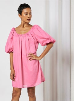 Buy Puffed Sleeve Dress in Saudi Arabia