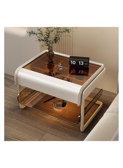 اشتري Nightstand Bedside Table, Modern Design Side Table with Shelf, Storage Drawer Nightstand for Bedroom, Office, Living room Home Furinture Good Resilience Spacious Storage Countertop. في الامارات