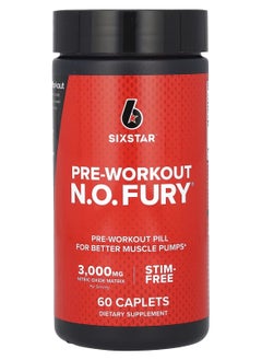 Buy Pre-Workout N.O. FURY - 60 Caplets in Saudi Arabia