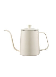 اشتري Coffee Pot with Tick marks Cover Stainless Steel Long Narrow Spout for Hand Drip Kettle Pour Over Tea Pot 600mL في السعودية