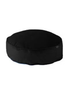 Buy Round Velvet Bean Bag Velvet 60x20cm - Black in Saudi Arabia