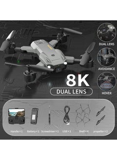 اشتري Q6 intelligent Obstacle Avoidance Drone camera Dual Lens HD Photography for Professionals في الامارات