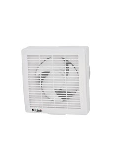 اشتري Auto Shutter Exhaust Fan For Bathroom Kitchen Hotal Coffe Shop Warehouse Energy Saving Ventilation Fan White 8 Inch في الامارات