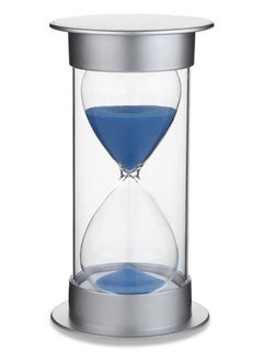 Buy Sand Timers 60 Minutes Hourglass Creative Vintage Gift for Home Office Kitchen Decoration (60 min Silver/Blue) in UAE