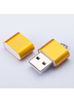 اشتري Factory Direct neutral SY-T18/T97 card reader microSD aluminum alloy high-end high-speed TF2.0 card reader Gold [bare metal-no bad inspection]] في السعودية