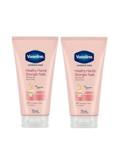 Buy Intensive Care Healthy Hands and Stronger Nails Hand Cream Clear 75ml Pack of 2 in UAE