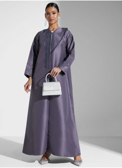 Buy Embellished Detail Abaya in UAE