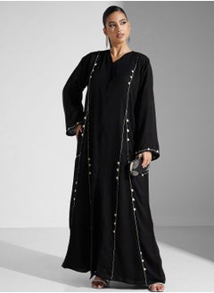 Buy Embellished Flared Sleeve Abaya in UAE