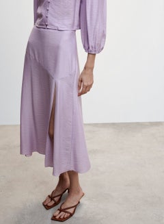 Buy Front Slit Midi Skirt in UAE