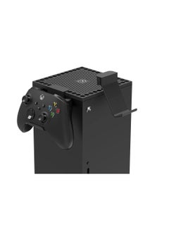 اشتري حامل تحكم بغطاء الغبار متوافق مع Xbox Series X - ملحقات ألعاب 2 في 1 غطاء مرشح غبار وحدة التحكم XSX وحامل شماعات لجهاز وسماعة الألعاب في الامارات