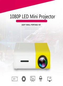 Buy Mini Projector YG300 Portable Pico Full Color LED LCD Video Projector For Children Presentation Video Tv Movie Party Games With HDMI USB AV Interfaces And Remote Control in UAE