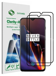 Buy 2 Pack For OnePlus 6T Screen Protector 3D Tempered Glass Full Glue Back in UAE