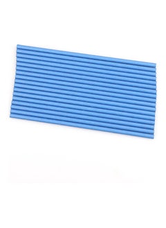 Buy 25 Piece Degradable Art Paper Straw Dark blue 19.7x0.6cm in Saudi Arabia