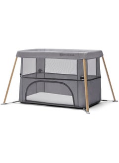 Buy Movi Travel Cot - Grey & Wood in UAE