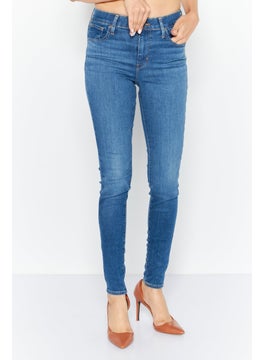 Buy Women Super Skinny Fit Washed Stretchable Jeans, Blue in Saudi Arabia