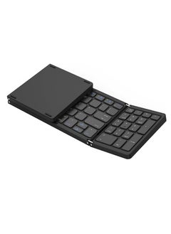 Buy Foldable Bluetooth Keyboard Folding Wireless Portable Keyboard with Numeric Keypad, USB-C Rechargeable for iOS Android Windows System Laptop Tablet Smartphone Device in UAE