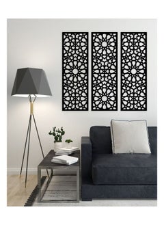 Buy Home gallery Decorative arabesque style Sticker wall art 3 panels 80X80 cm in Egypt