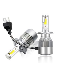 اشتري LED Headlight Bulbs Headlight Bulb H4 9003 Hi/Low All-in-One Conversion Kit Led headlights with COB Chips 8000 Lm 6000K Cool White Beam Bulbs IP68 Waterproof في الامارات