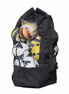 Buy Mesh Ball Bag, Waterproof Extra Large Duffel Bag Heavy Duty Net Ball Shoulder Bag, Carrying Bag Tote Storage Sack with Drawstring for Basketball Volleyball Soccer Rug Ball Football for 10-15 Balls in UAE