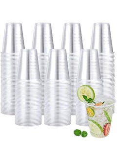 Buy 480 Count 12oz Clear Plastic Cups for Hot and Cold Drinks - Disposable Beverage Containers for Water, Juice, Soda, Milk. in Saudi Arabia