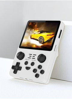 Buy RGB20S Handheld Game Console with Retro Open Source System, Preloaded 15000+ Games, RK3326 3.5-Inch 4:3 IPS Screen for Children's Gifts (White) in UAE