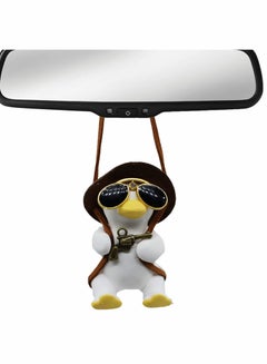 Buy Swing Duck Car Ornament, Cute Duckling Automotive Rearview Mirror Interior，Pendant for Indoor Room Home Decor in UAE