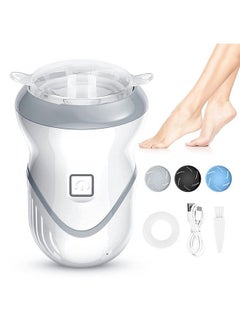 Buy Electric Pedicure Tools For Feet Foot Scrubber For Dead Skin Remover Foot File Vacuum Adsorption Callus Remover Usb Rechargeable Foot Care Tool in UAE