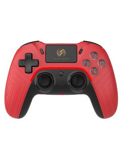 Buy RED  Wireless Controller Compatible with PS4/PS4 Pro/PS4 Slim/PC/iOS 13.4/Android 10, Gaming Controller with Touchpad, Motion Sensor, Speaker, Headphone Jack, LED and Back Button in UAE