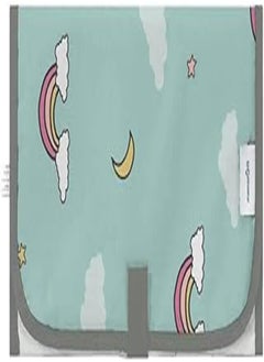 اشتري Mamas Gift Rainbow Print Travel Changing Mat, Teal Green في مصر